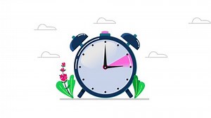 Daylight Saving Time Animation Spring Forward Stock Footage Video (100% ...