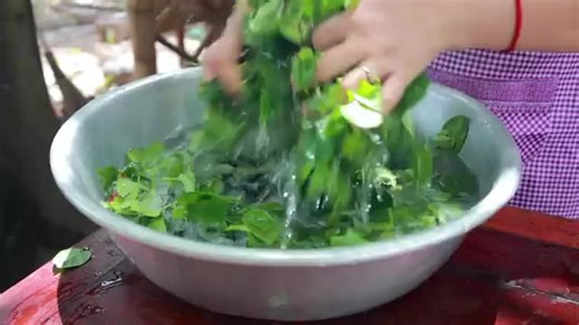 COW Intestine delicious recipe How to cook sour creamy cow intestine Cooking with sros_38