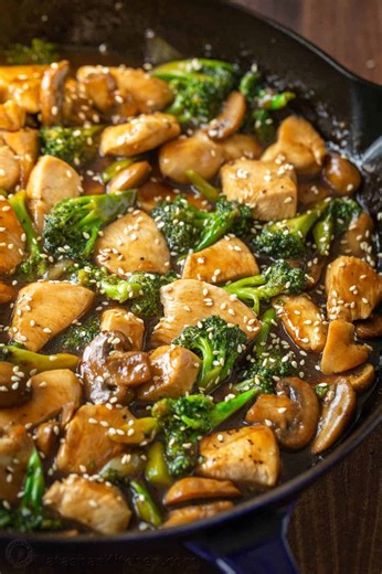 Homemade Chicken and Broccoli is an easy 30-minute meal, and it has the best stir-fry sauce. (Recipe in comments) | NatashasKitchen.com