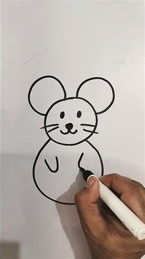 how to draw a mouse 🐭