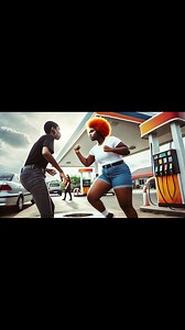 Gas Station Showdown: Intense Daylight Brawl Caught on Camera! 💥⛽