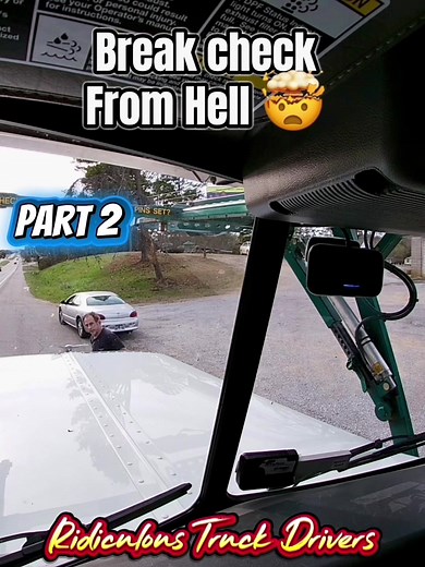 Brake Check From Hell | Car brake Semi Truck 😡 Part 2 🤯 #carhaulercartel #dashcam #viral #brakecheck #truckdriver