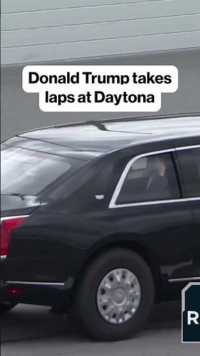 President Donald Trump takes laps at Daytona 🏁 #daytona #NASCAR #racing