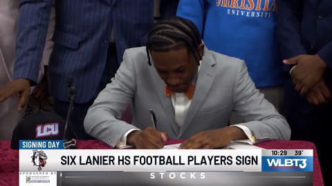 6 Lanier High School football players sign to play at next level