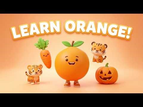 Learn ORANGE Color with Fun Object | Learning Video Little Lumos – Fun Learning for Kids🌈 #trending