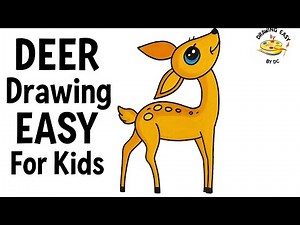 How To Draw A Deer (Easy Drawing Tutorial For Kids)