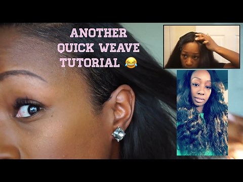 EASY QUICK WEAVE TUTORIAL W/ LEAVE OUT (BACK TO MY WEAVES!)