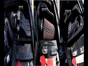 AIR INTAKE COMPARISON. WHO WINS?? Open element? Stock? Closed box? We find out...