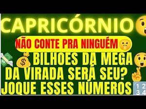 CAPRICORN 🤑 GLORY TO GOD 🙏 WILL YOU WIN THE LOTTERY? 😱 BILLIONS? 🙌 I REVEALED YOUR NUMBERS 🔢