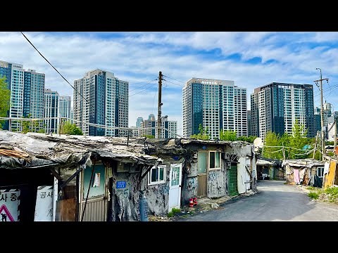 [4K] 서울 판자촌 강남 개포동 구룡마을 산책 Korea Seoul Gangnam Guryong Village Gaepo-dong walk
