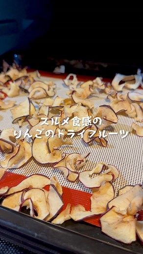 ドライりんごの作り方｜スルメ食感の夜食向けドライフルーツ