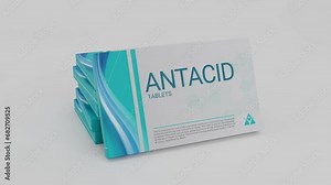 ANTACID tablets in medicine box