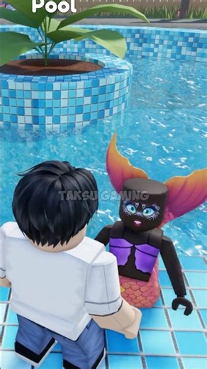 Jandel turned into a mermaid! His hat is gone!! 🤣 #roblox