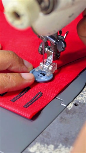Vintage Button Sewing Performance Using Janome 672.