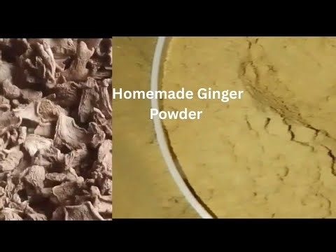 HOW TO MAKE CLEAN GINGER POWDER AT HOME