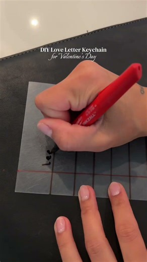 Easy DIY Love Note Keychain 💌