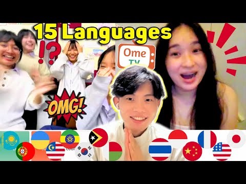 Their Reactions Were TOO FUNNY When I Spoke 15 Languages on OmeTV!