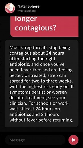 When is strep no longer contagious?
