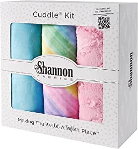 Shannon Fabrics Shannon Minky Cuddle Beginner Box Kit, Rainbow