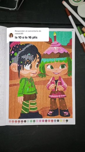 Responder a @rebeki85 Rompe Ralph🥰 #ralpheldemoledor #destacame #foryoupage #fypシ゚viral #coloriagemysteredisney #disneycoloringbook #babies #disney #vanellope #ralph #parati #colorear