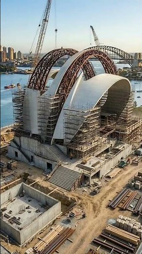 Sydney Opera House Construction Timelapse (1959–1973) #architecture #timelapse