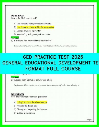 GED Practice Test 2026: Full Course Guide and New Exam Format to Pass on Your First Try