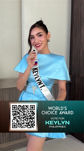 Vote for the “𝐖𝐨𝐫𝐥𝐝’𝐬 𝐂𝐡𝐨𝐢𝐜𝐞 𝐀𝐰𝐚𝐫𝐝”, this vote could secure her spot in the 𝐓𝐎𝐏 𝟏𝟖 automatically! 🇵🇭 🤳🏻 Scan the QR Code and vote now! #MGIAllStars #MGIAllStars1stEdition