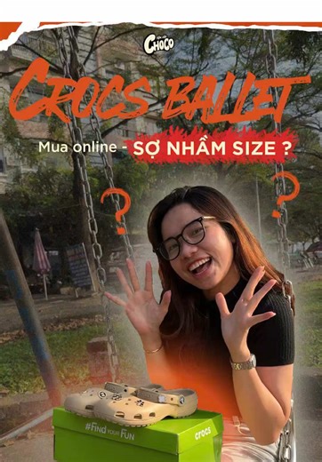 Mấy bà sợ mua nhầm size em C.r.o.c.s Ballet thì inbox Choco ngay nhaa ❤️ #tiemdepchoco #depcrocs #crocsballet #crocs