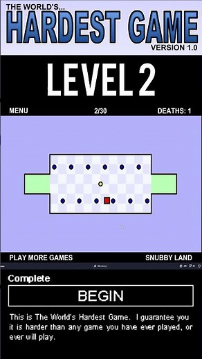 WORLD'S HARDEST GAME! | LEVEL 2