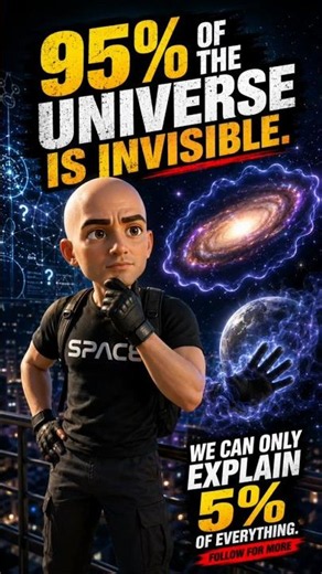 95% of the Universe is Invisible #space #universe #mars #facts #science #nasa #viralvide