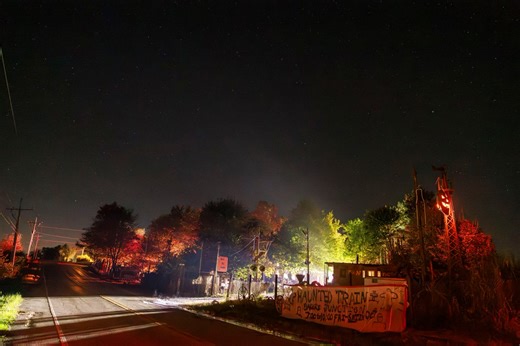 BLOOMINGTON, Ind. — Oct. 23, 2025� Late Wednesday, firefighters knocked down a storage-building fire at Baker’s Junction Haunted Train on S. Fairfax Rd. The haunted attraction was unscathed and no one was hurt, according to MFD. | The Bloomingtonian