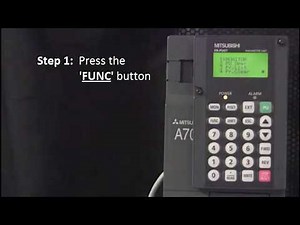 Mitsubishi Quick Tips: Jogging a motor with the FR-PU07