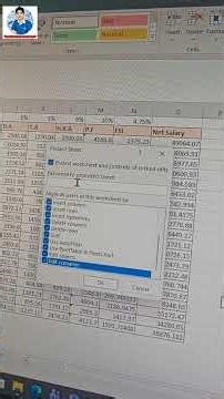 Excel में अपनी datasheet को लॉक कैसे करे?|how to protect datasheet in excel#excel#datasheet#computer