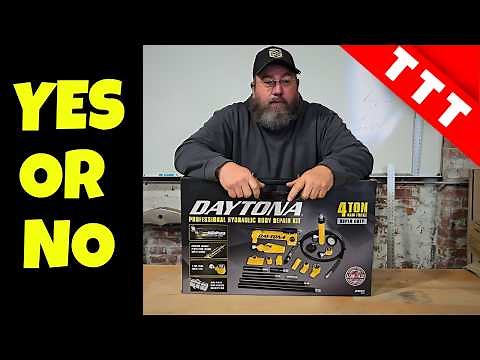 Testing The DAYTONA 4 Ton Professional Hydraulic Body Repair Kit