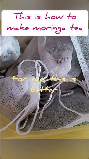 Making my own moringa tea