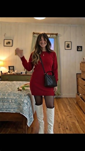 Stephi’s Red Sweater Dress