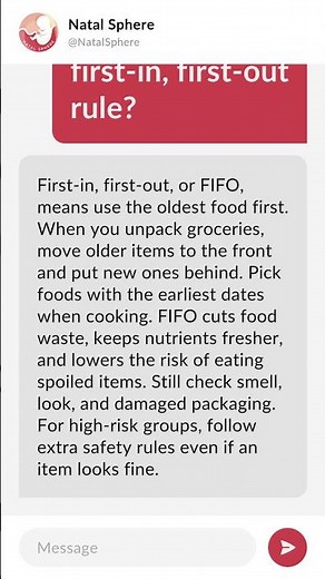 What is the first-in, first-out rule?