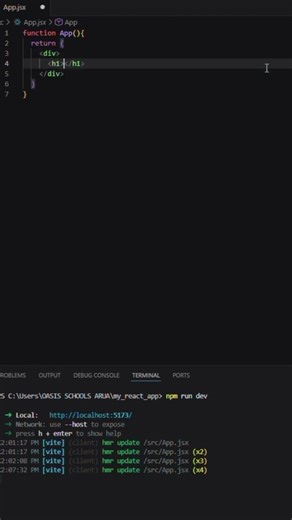 How to start your first React App.