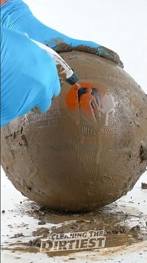 Cleaning The DIRTIEST Official NBA Basketball Ever!