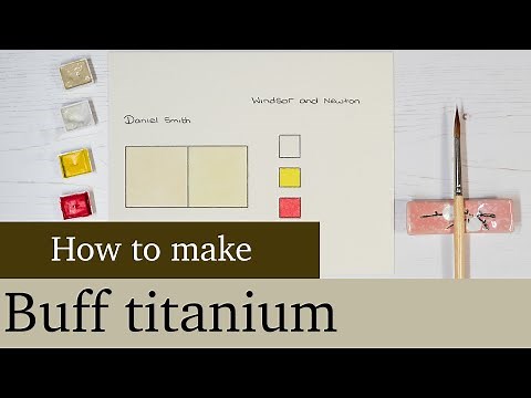 How to make buff titanium in watercolor.