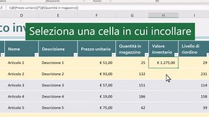 Spostare o copiare celle, righe e colonne