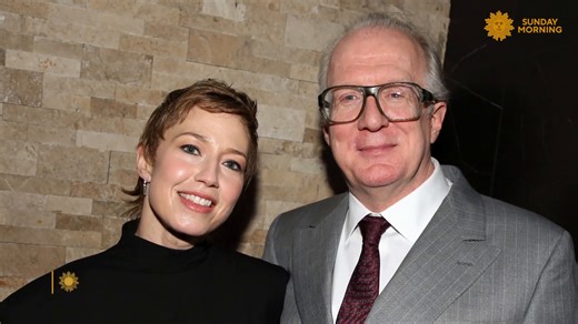 Actress Carrie Coon, known for her roles on "The Gilded Age" and "The White Lotus," has returned to Broadway in "Bug," written by her playwright-actor husband, Tracy Letts. The two talk with Jim Axelrod about their on-and off-stage partnership. | CBS Sunday Morning