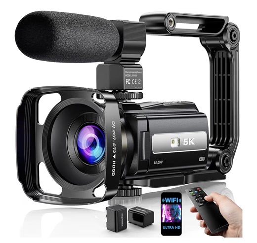 Watch 5K UHD Camcorder Vlogging Video Camera with Remote on Amazon Live