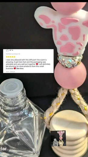 Here’s a strong selling paragraph for your designed car diffusers: Transform your drive into a sensory escape with our uniquely designed hanging car diffusers. Each piece is handcrafted with style in mind — from trendy cow prints to sparkling rhinestones — making your car smell amazing and look fabulous. Easy to use and long-lasting, these diffusers provide over 2 months of continuous fragrance. With a wide variety of luxurious scents to choose from, there's a perfect match for every personality