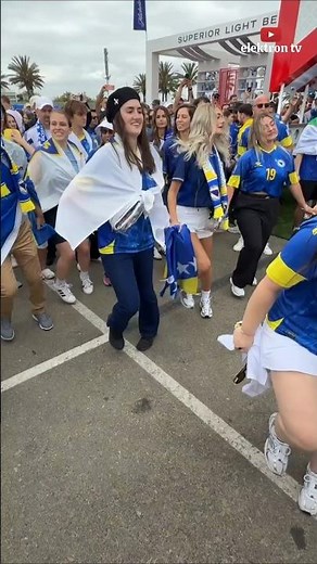 Los Angeles - kolo navijača BiH pred utakmicu #dance #kolo