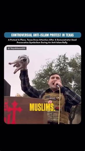 NayaBharat on Instagram: "Protest in Plano, Texas against radical extremism draws national attention as demonstrators voice concerns over safety, freedom, and rule of law. Debate continues over where free speech meets public order. #PlanoTexas #Protest #FreeSpeech #AgainstExtremism #USA #PublicDebate ⸻ Disclaimer: This reel is for informational purposes only. All credit for the original visuals and news belongs to the respective owners. This content does not intend to hurt any religious, politic