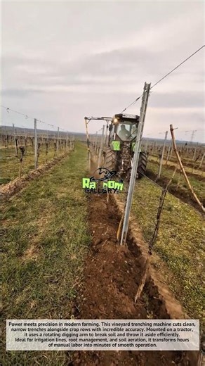 Amazing, Insane Vineyard Trenching Machine 🚜 | Fast & Precise Farming Tech!