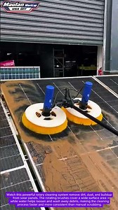This Solar Panel Cleaning Machine Makes Maintenance So Much Faster