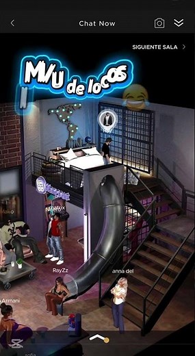La casa más loca de IMVU Tobogán, 🛝🏠juegos y avatares por todos lados🙃 #imvu #viral #imvushort