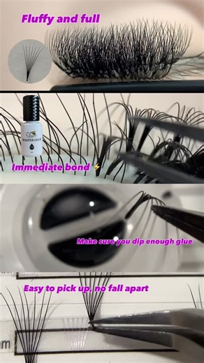 Lash Manufacture | PREMADE FANS & VOLUME LASHES & CLASSIC LASHES on Instagram: "Pointy base 7D premade fans 👉thickness 0.05 0.07 👉length 6mm to 18mm 👉curl J B C CC D DD L M 🎉🎉🎉 ➕Super soft Korean PBT ➕ultra dark black/brown color ➕most symmetrical beautiful fans ➕Most consistent and long lasting curl ➕No fall apart on pick up & they just bond like magnet 🧲 📣📣📣📣 ✈️same day dispatch 🖤pointy base➕short stem➕long stem OEM/PRIVATE LABEL/CUSTOM LOGO ALL AVAILABLE & shortest production time